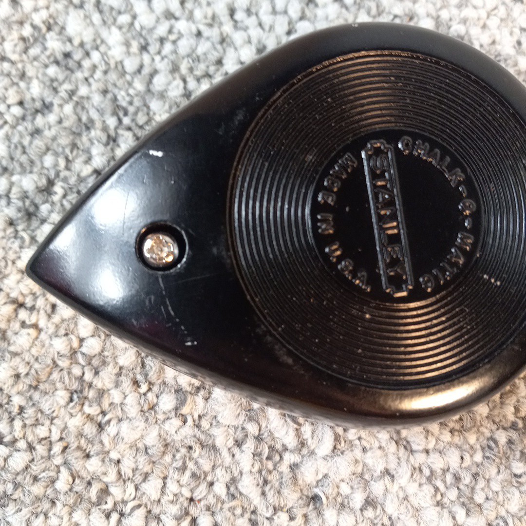 STANLEY 100 Ft. Chalk-O-Matic – 1100 (47-100) Chalk Line Reel, w/Box USA – VTG