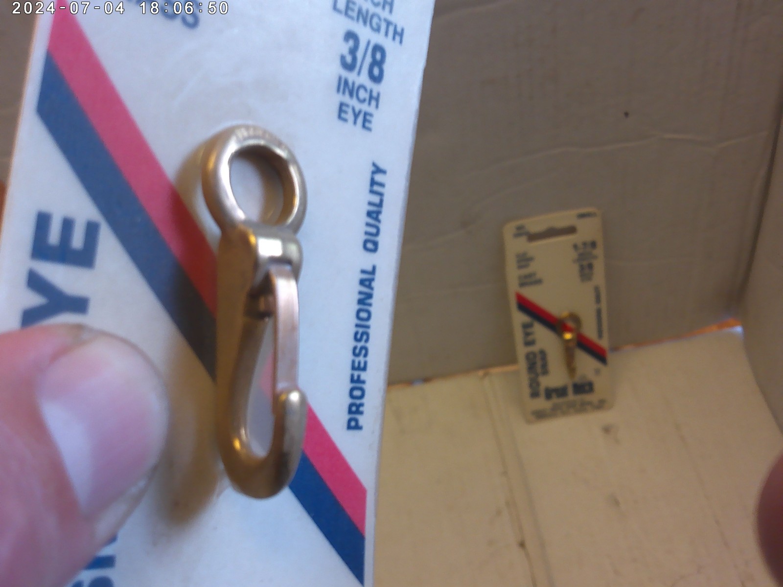 1980s vintage Great Neck 100% brass flat spring snap 3/8″ x1-7/8″(Italy) NOS 2pk