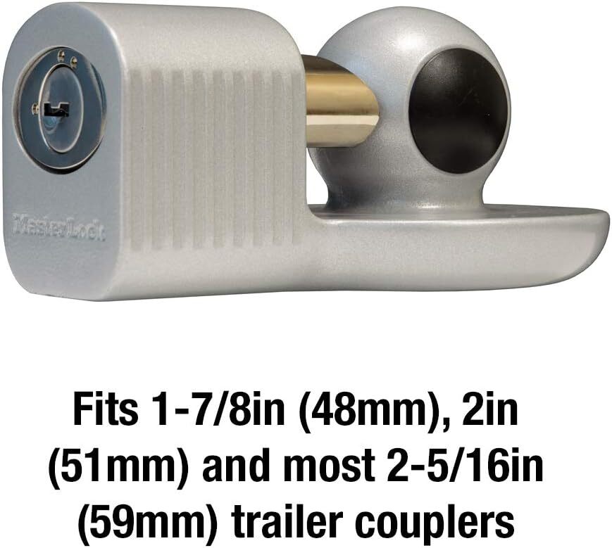 Master Lock Trailer Hitch Coupler Lock For 1 7/8 2 2 5/16 Inch Couplers”