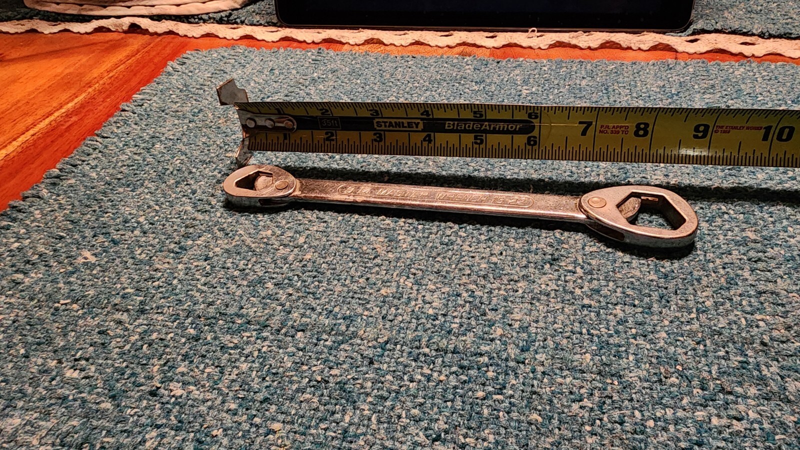 Vtg Master Wrench 3/8″ x 13/16″ (9-14mm/15-22mm) Heavy Duty Tool MultiWrench!