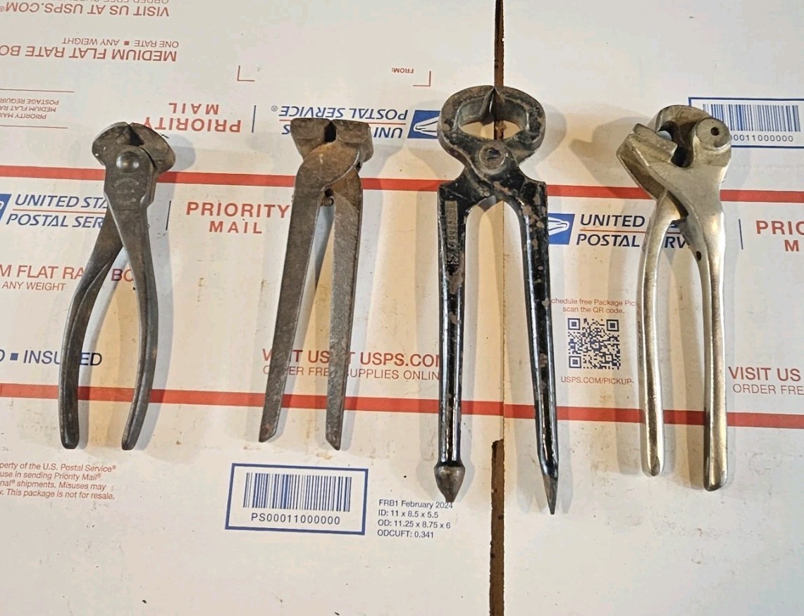 Vintage Lot Of 4 End Cutters/Nippers Kreauter