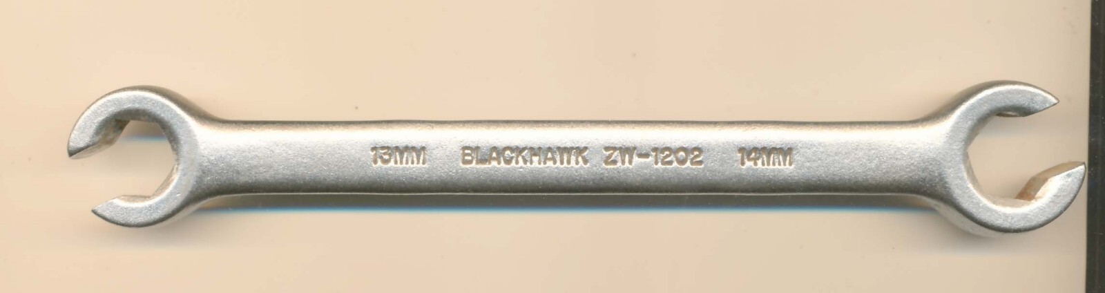 E42 – BLACKHAWK 13MM 14MM LINE FLARE WRENCH ZW-1202, In Good Used Condition