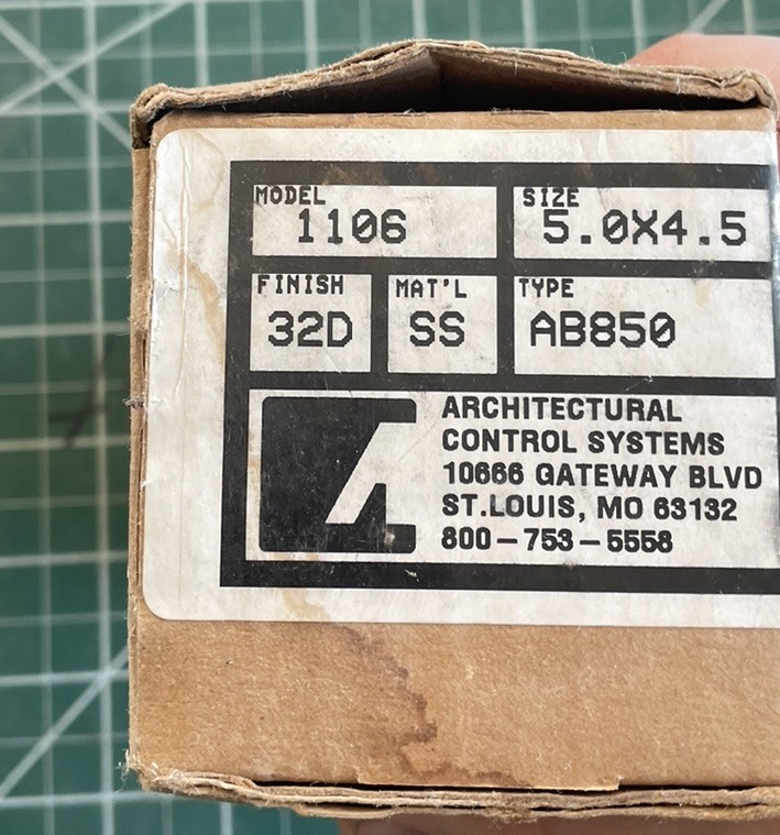Electrified Hinge 4.5” By 5” 1106 Acs Ab850 32d Access Control Locksmith Hagar