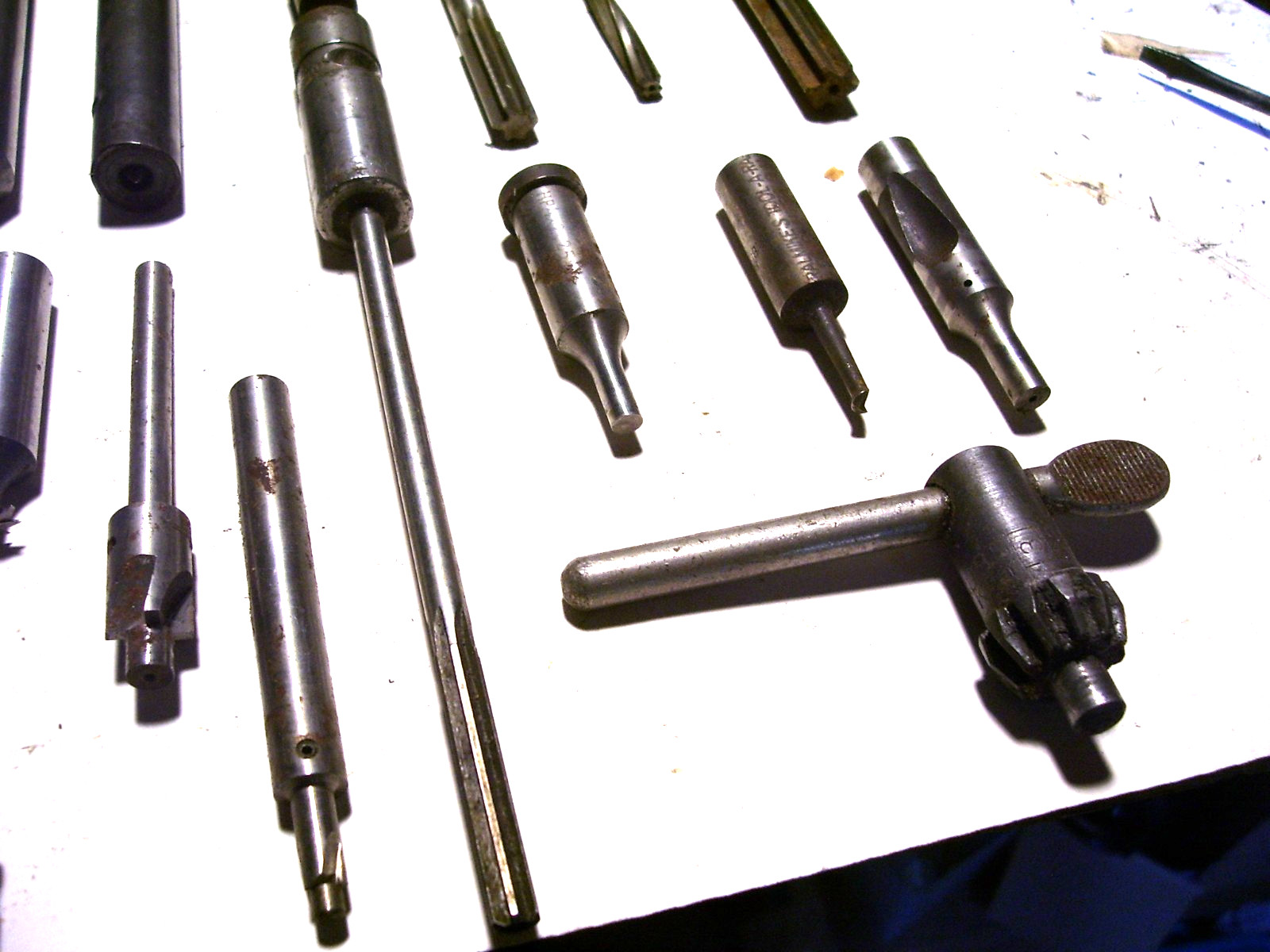 MACHINIST TOOL LATHE MILL Lot of Various Milling Cutters, Punches, Reamers
