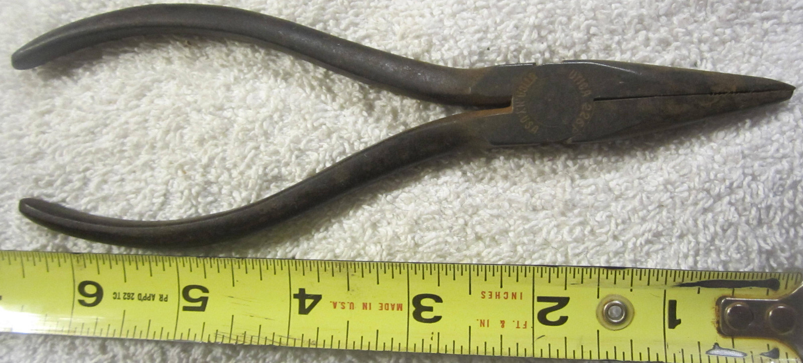 6.5″ ad Bell system Utica Needle long Nose Pliers 226P telephone repair US,VTG