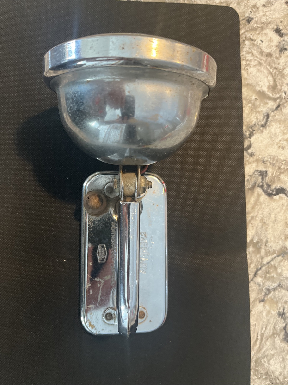 Eveready Vintage Big Jim Flashlight 6v Model 101 Working Battery Bolt On Type