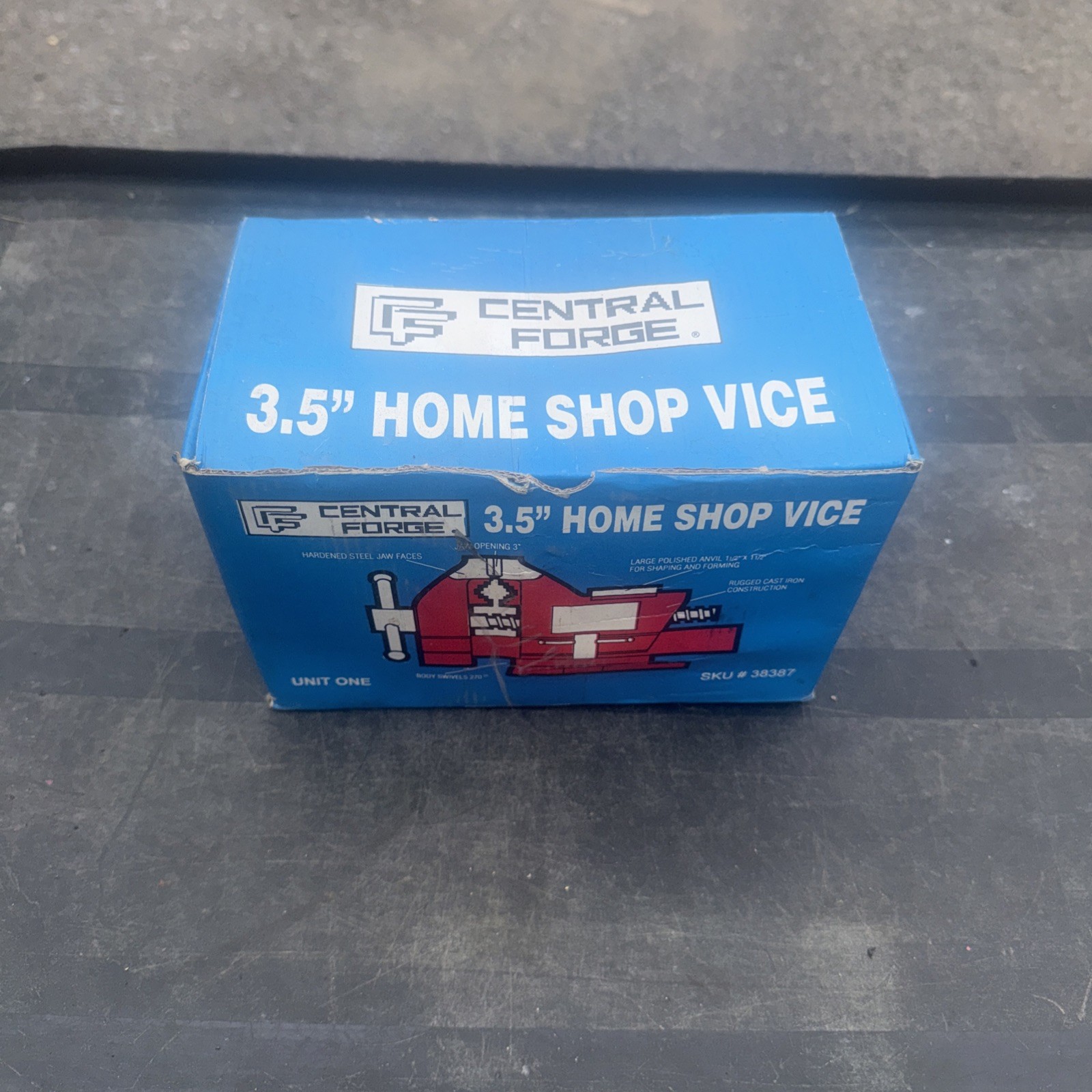 HOME SHOP VISE 3-1/2” Red Central Forge #38387