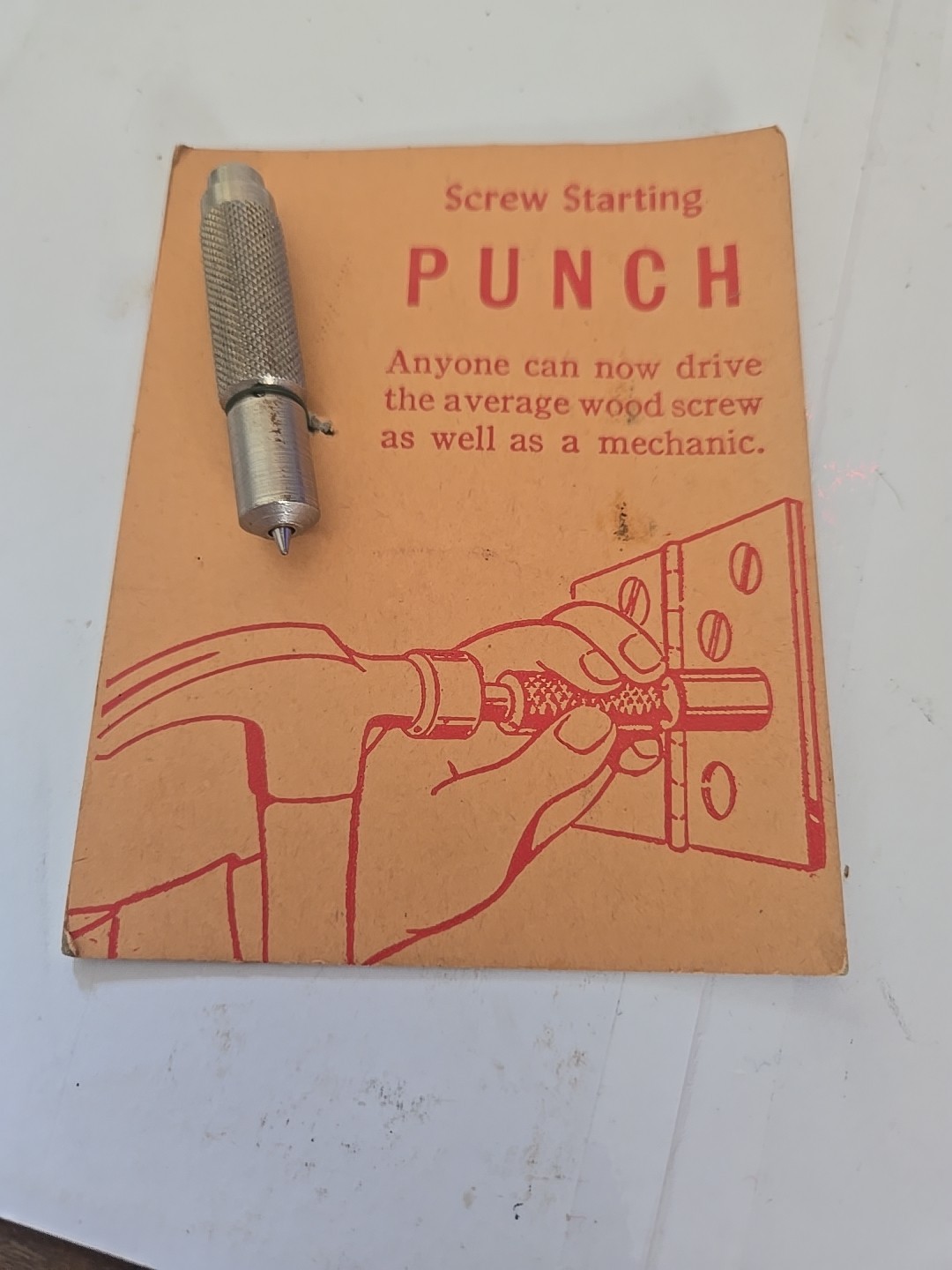 Vintage Screw Starting Punch-Brand New-Neat Item Price and Condition Sells Cool-