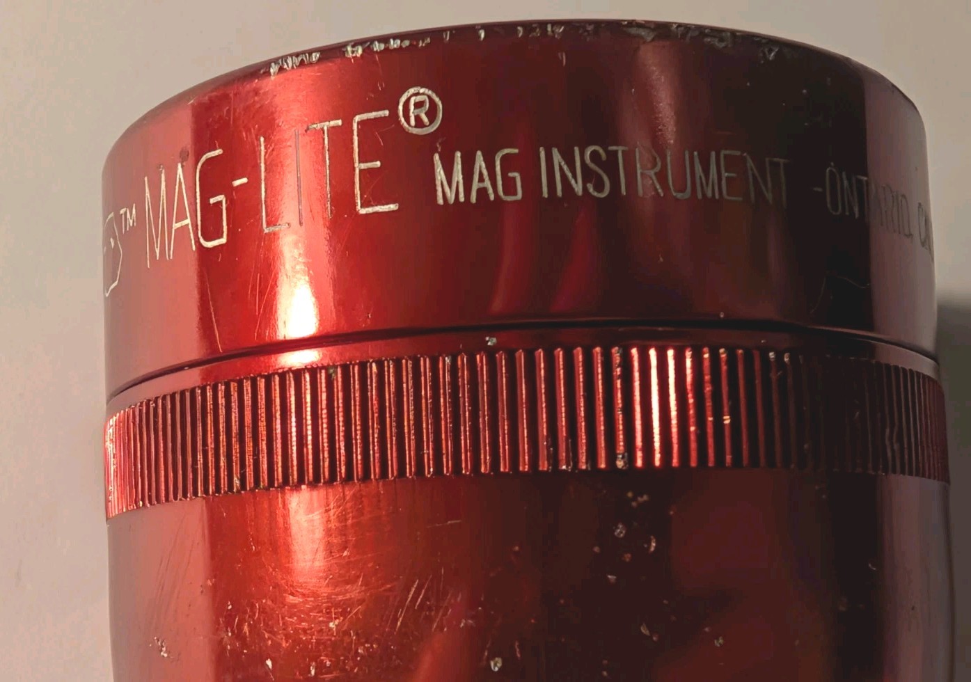 Vintage Black & Decker Industrial Mag-Lite Flashlight – Rare Red Anodized 2-D…