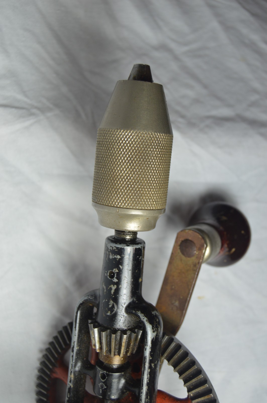 Vintage CRAFTSMAN 14″ No. 1071 Eggbeater Hand Drill USA W/ Bits!