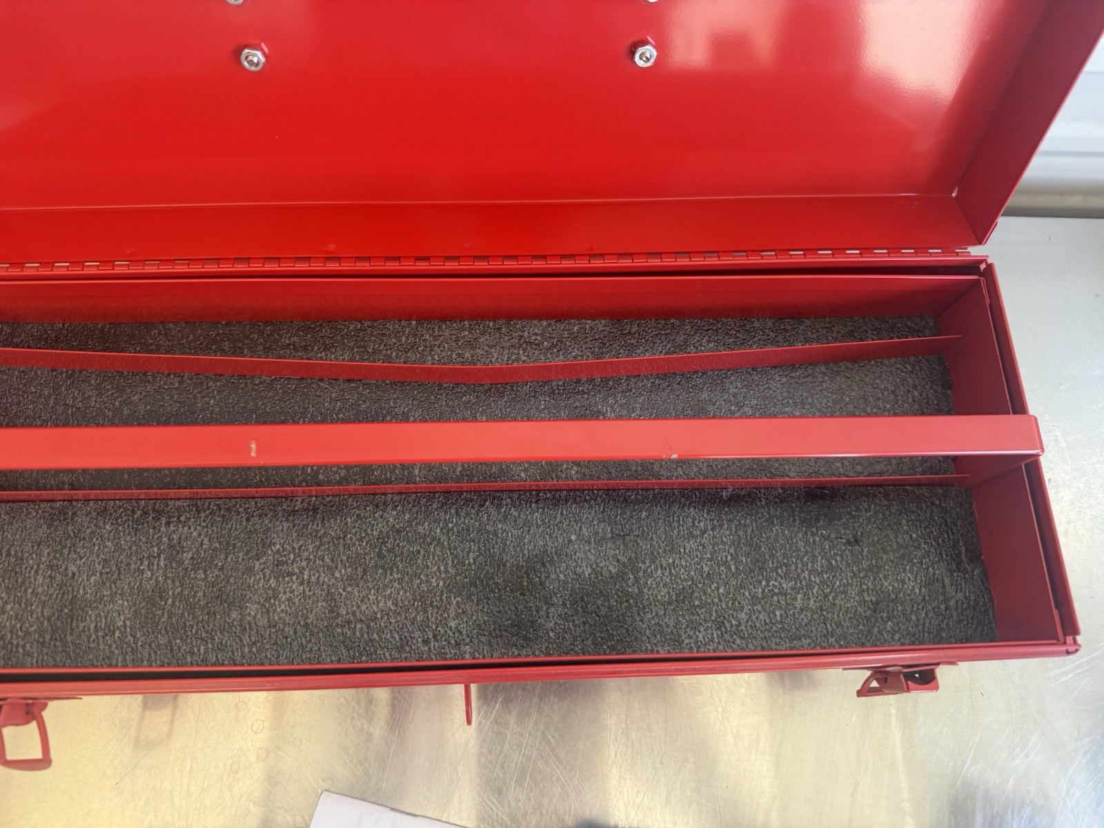 Vintage Snap On Red Handheld Tool Box Removable Divider Tray KRA 250B