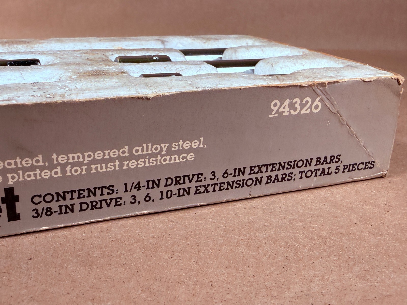 Rare Sears Craftsman USA 5pc Extension Bar Socket Set 1/4” 3/8” 4326 Vintage