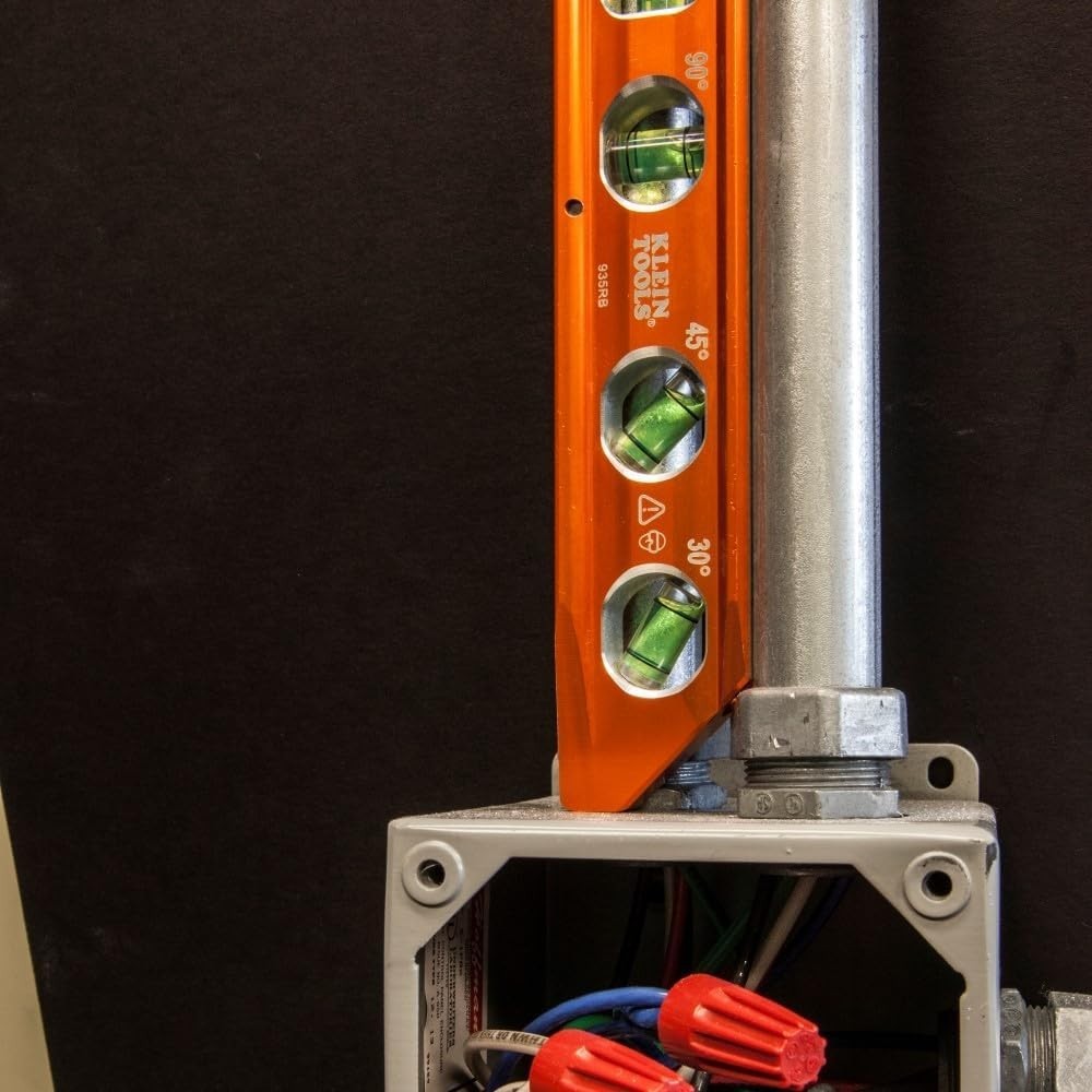 Easy-to-Carry 8-Inch Magnetic Level with High-Visibility Vials and Tapered Nose