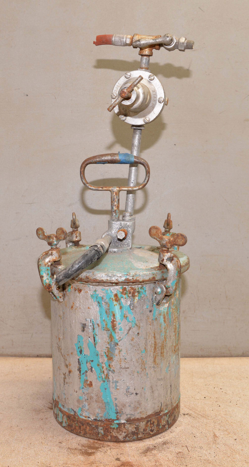 Vintage 50 psi pressure pot painting chemical reaction empty vessel parts/repair