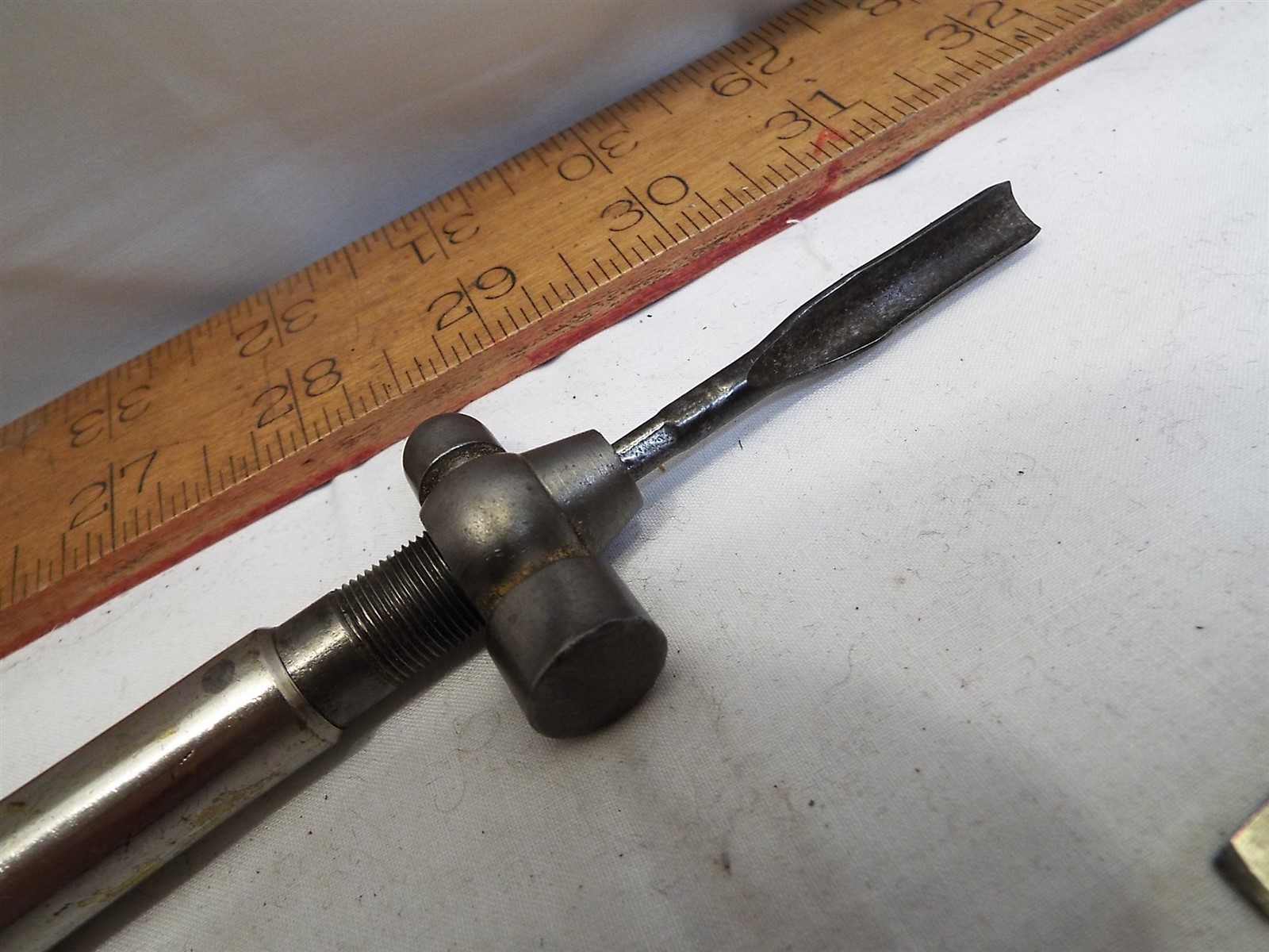 Vintage Pocket Multi Tool Kit Handle Hammer Screwdriver Drill Portable