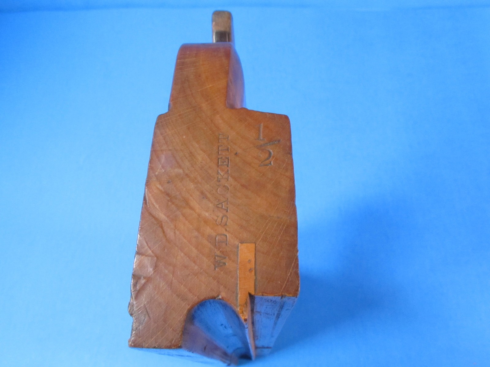 Barry & Way New York City boxed 1/2 side bead wood molding plane apple wood body