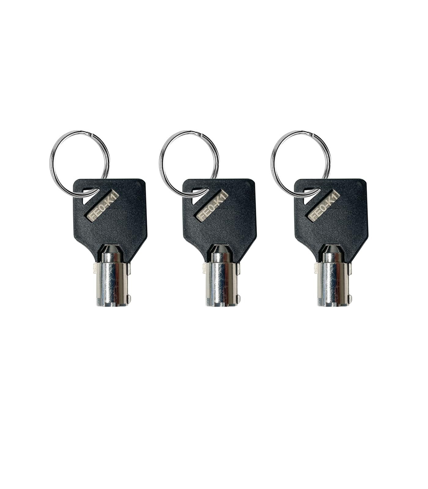 Elevator Fire Service Key Recall Reset Set, Copper & Black/Silver, Pack of 3