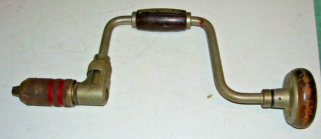 Vintage Craftsman #10 Hand Drill Auger Bit Brace Wood Working Tool Made in USA