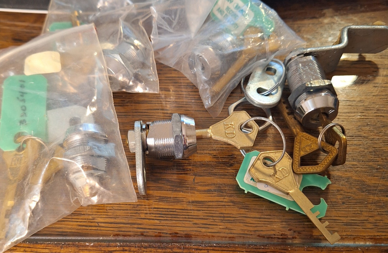 5 Key Devices Brand KD High Security Cam Locks Half Round Key 2 Keys Each Lock.