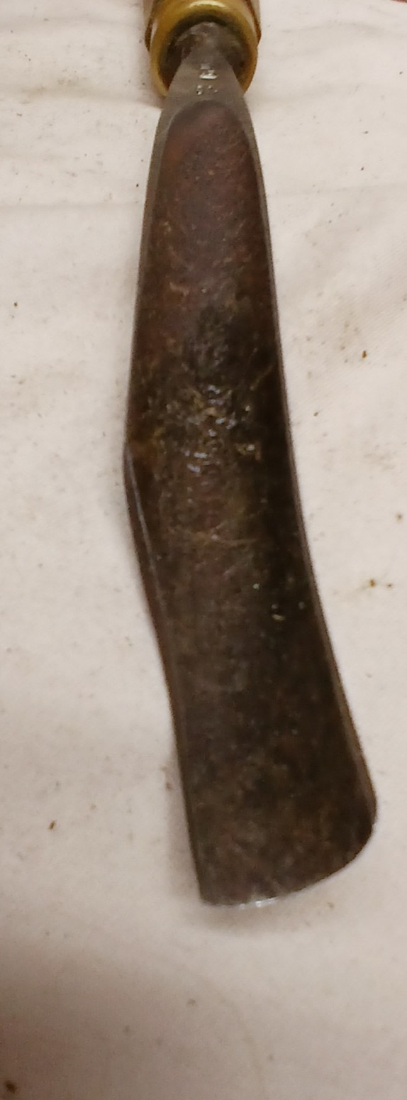 2 EACH, WOOD WORKERS, GOUGES, GERMANY, “SCREW LOGO”, SIZES 40 & 19, 10 IN. LONG