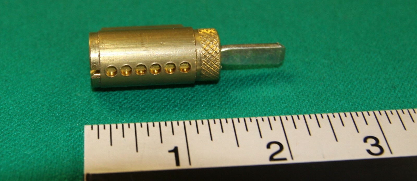 door lock cylinder brass lever KIK 6 pin Schlage C with 2 working keys – New