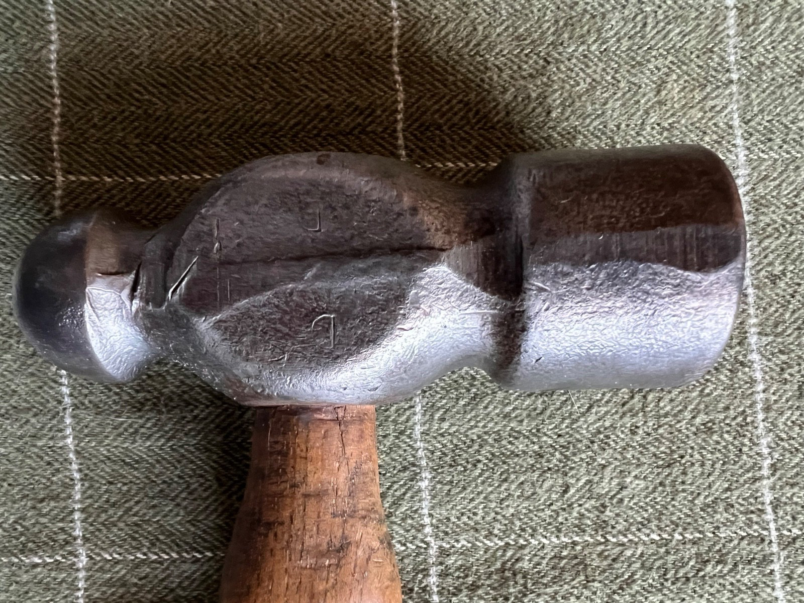 Vintage BOND Ball Peen Hammer Solid Steel 38.4 oz Blacksmith 10 1/2” Made in USA
