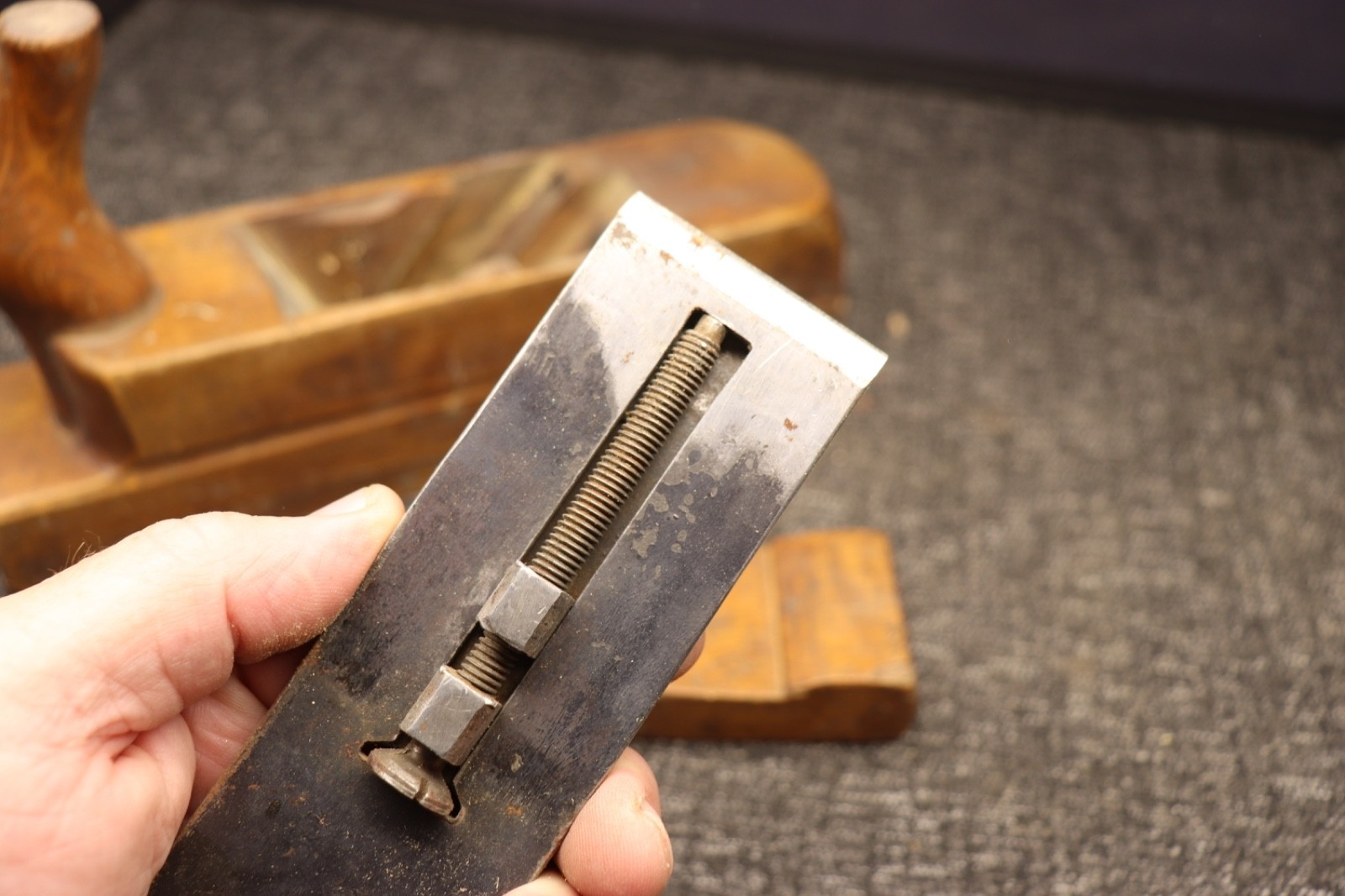 Vintage JOH WEISS, AUSTRIA RAMSHORN HAND PLANE ARTS & CRAFTS WOOD TOOL