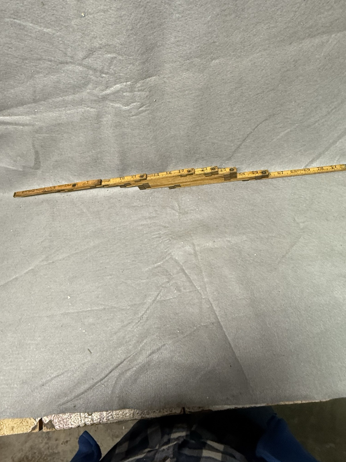 ANTIQUE INTERLOX SLIDING CALIPER RULE 72″ MASTER RULE MFG. CO. NYC PAT. 1918