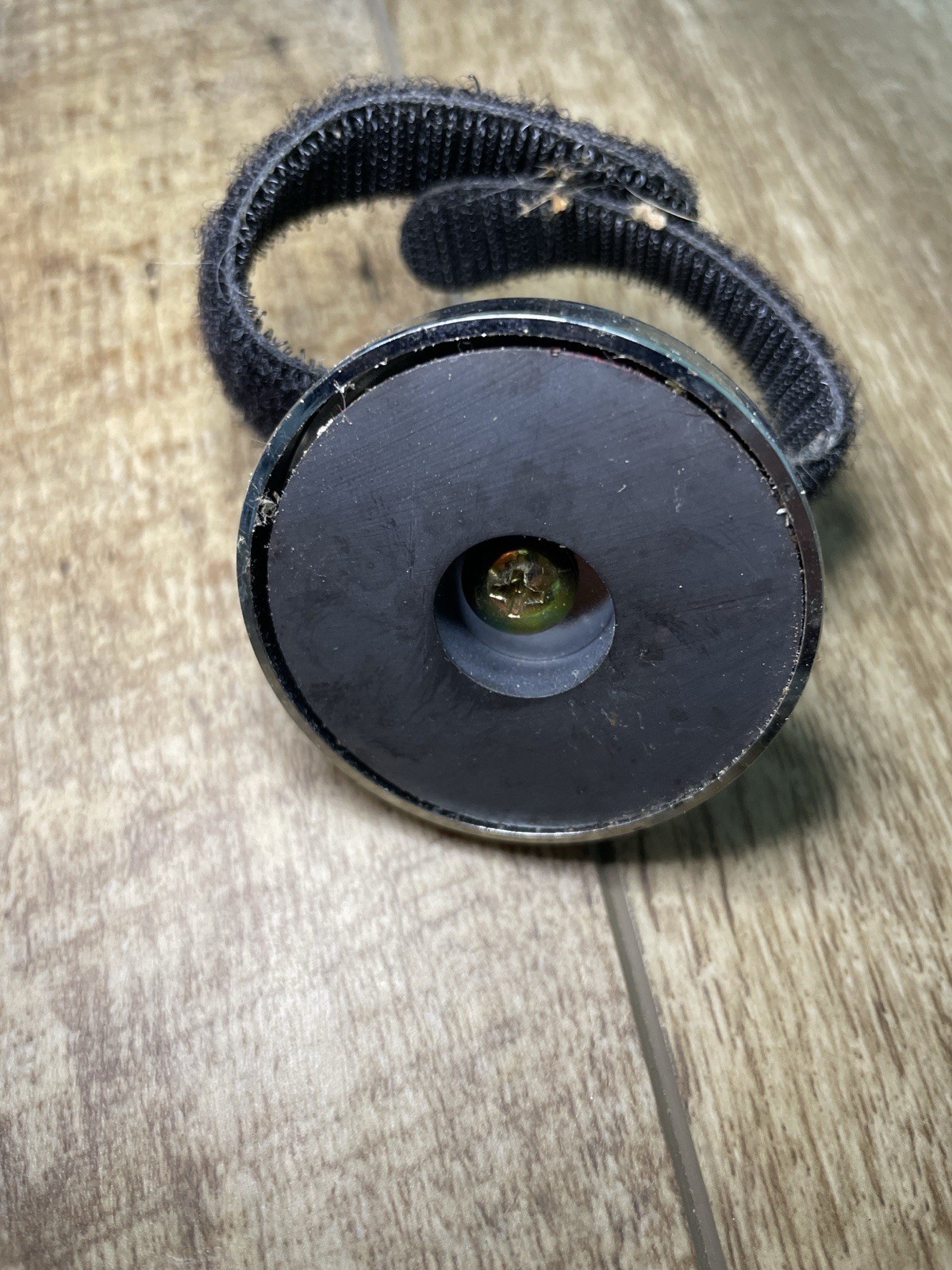 1970s Master Lock 0925 w/ Key + Magnet Mount w/ Hook & Loop Strap