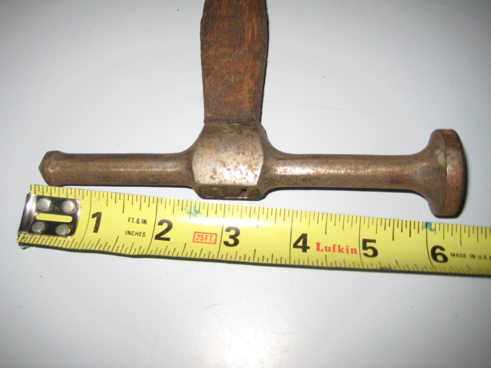 Vintage Antique Blue-Point USA Auto Body Dinging Hammer 13 oz 15″ Handle 6″ Head