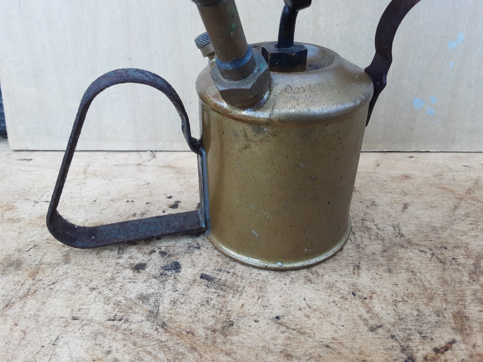 Vintage Max Sievert Brass Blow Lamp, Blowlamp. Type 538. Untested.