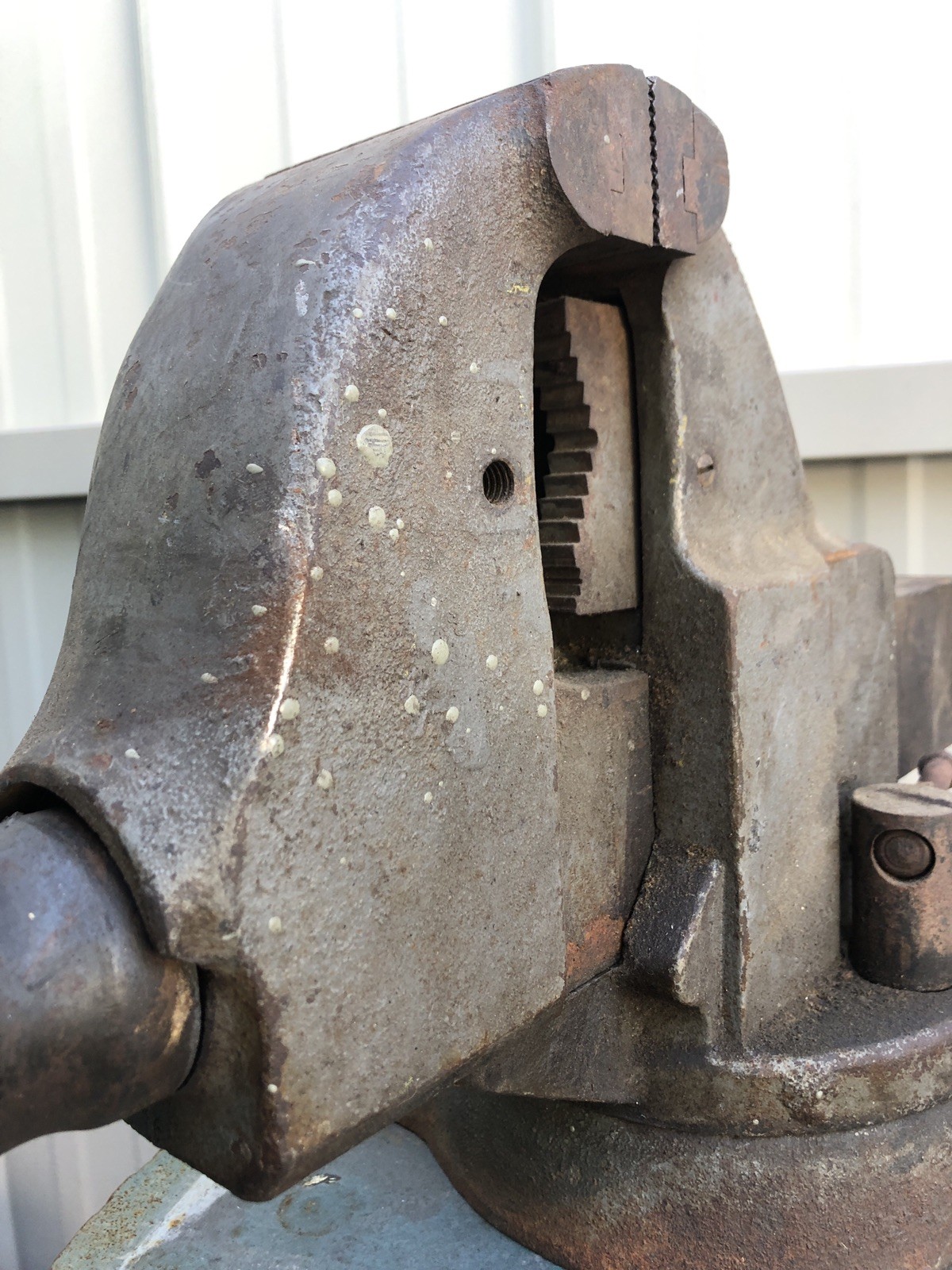 VTG Rock Island No. 541B Swivel Bench Vise 3-1/2″ Wide Jaws USA VGC