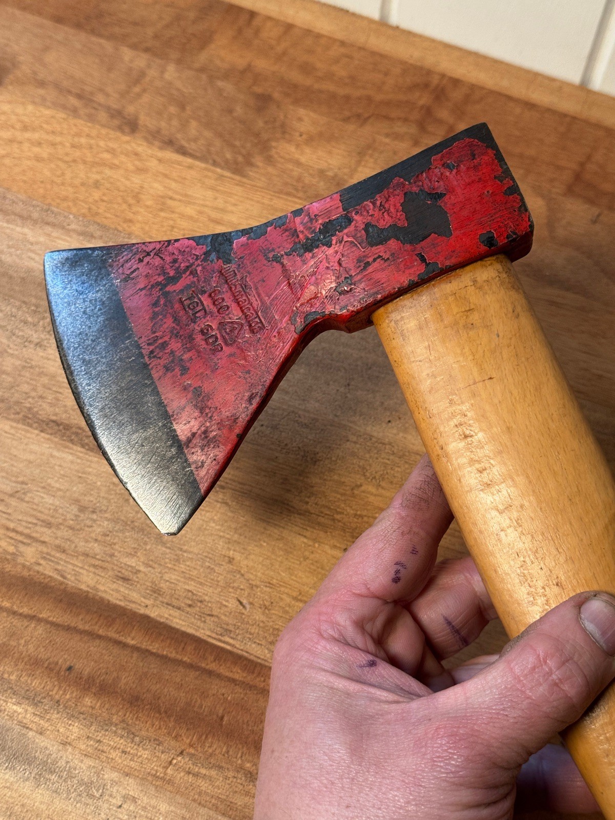 Vintage SMALCALDA East-German GDR 600g Hatchet Axe German Democrative Republic