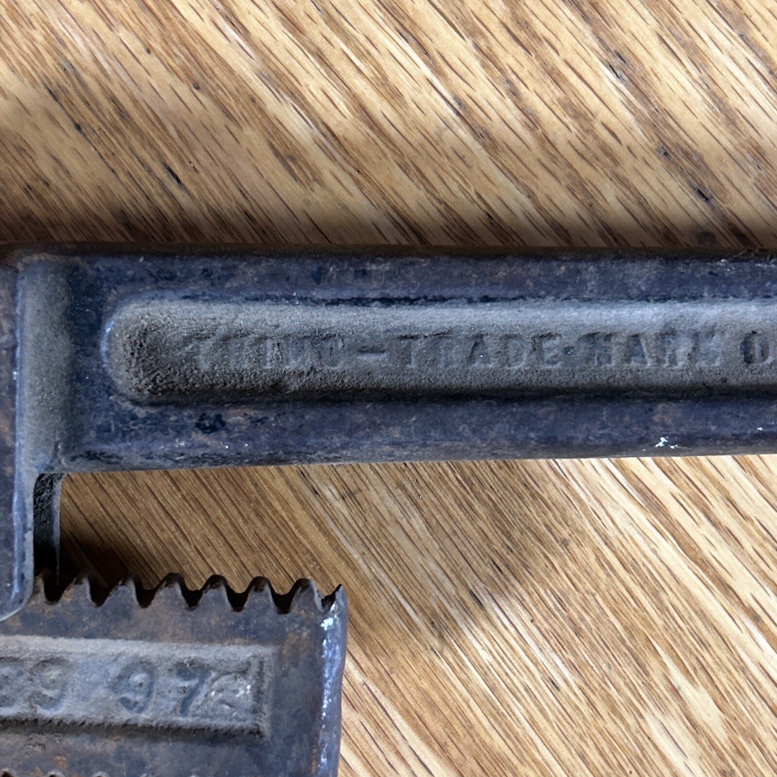 Antique Trimo Monkey Wrench 14″ Trimont MFG Co Roxbury Mass USA