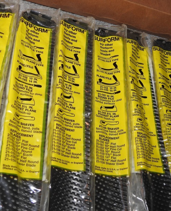 BOX of 10 NOS Stanley SURFORM 10″ Half Round Auto Body Blades 21-299 21-151 298B