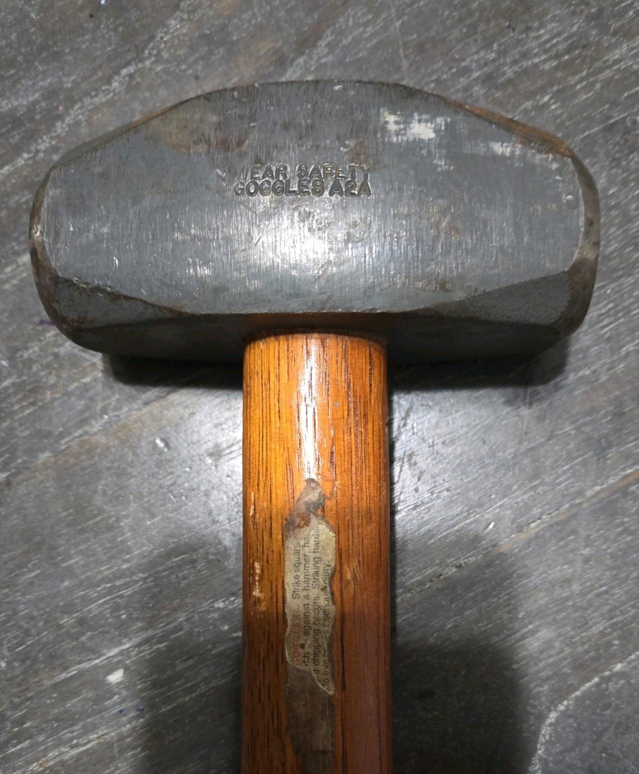 Heavy-Duty Vintage 3 Lb =Craftsman= No. 38311 USA Made 10″ Drilling Sledgehammer