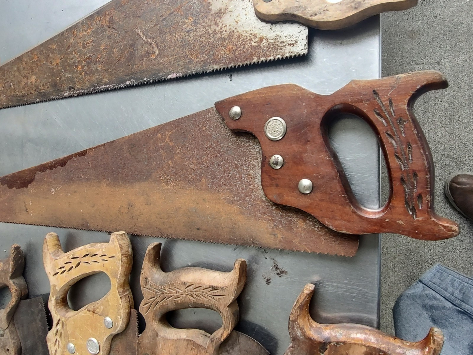 Antique hand saws lot of 6