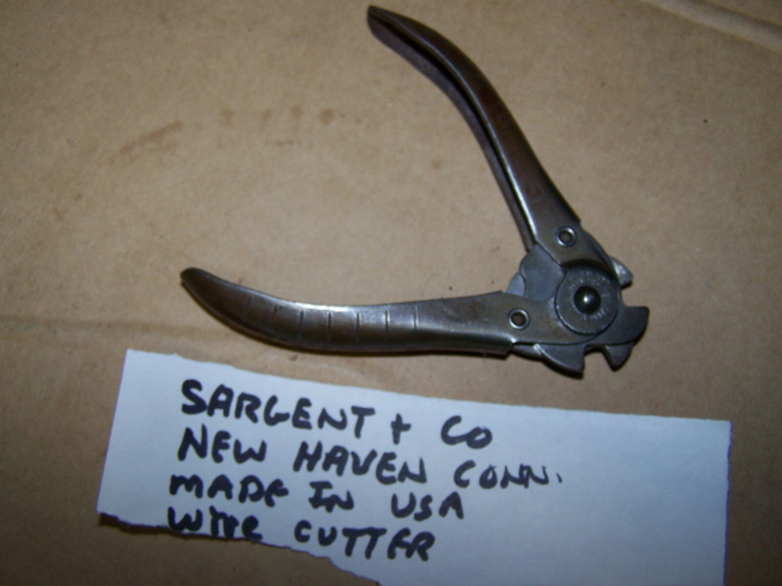Vintage SARGENT & CO. Twin Jaw Wire Cutters 4 1/4″ Long New Haven CT. USA Made