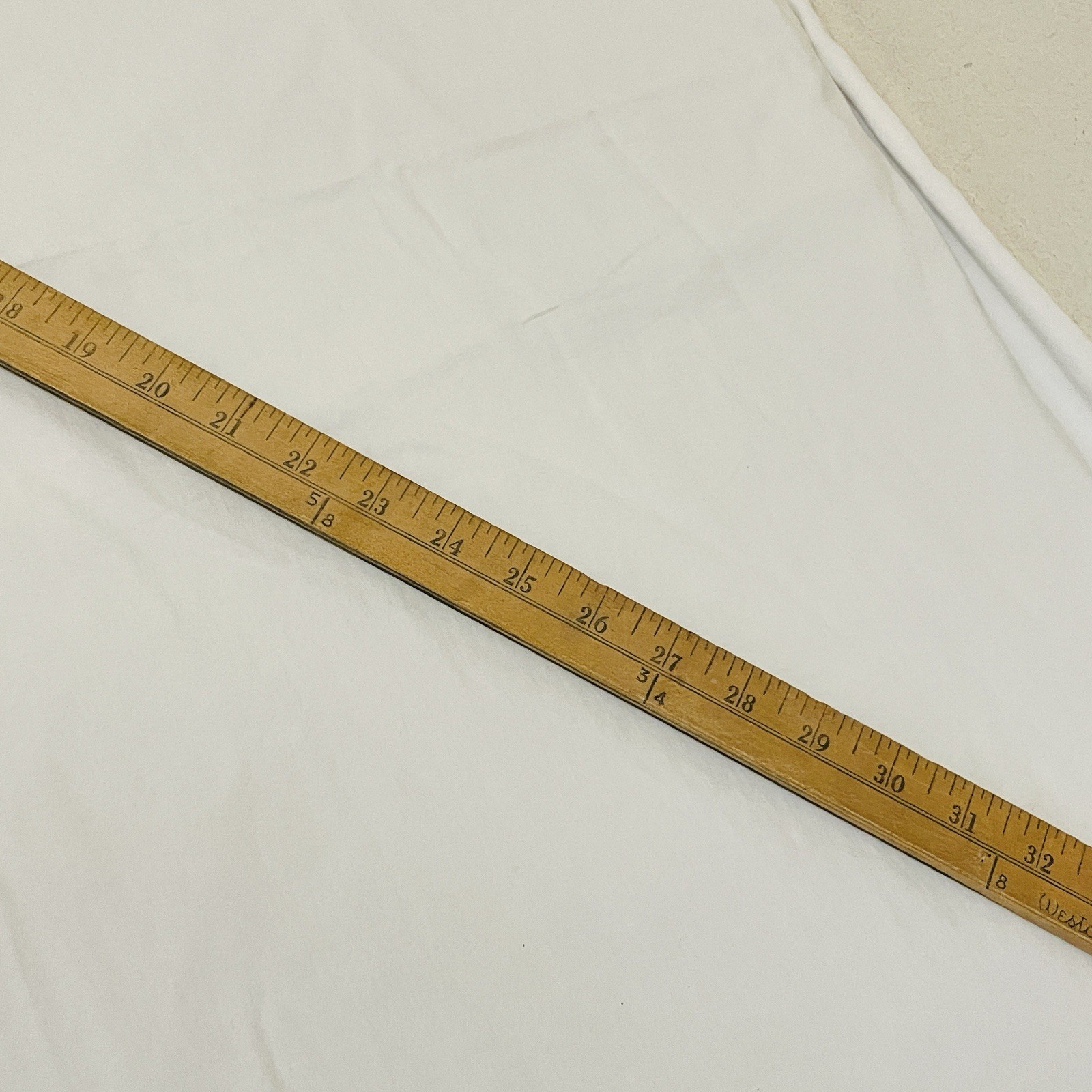 Westcott Yard Stick R620B Thick Sturdy Solid Wood Hanging Holes Brass Ends