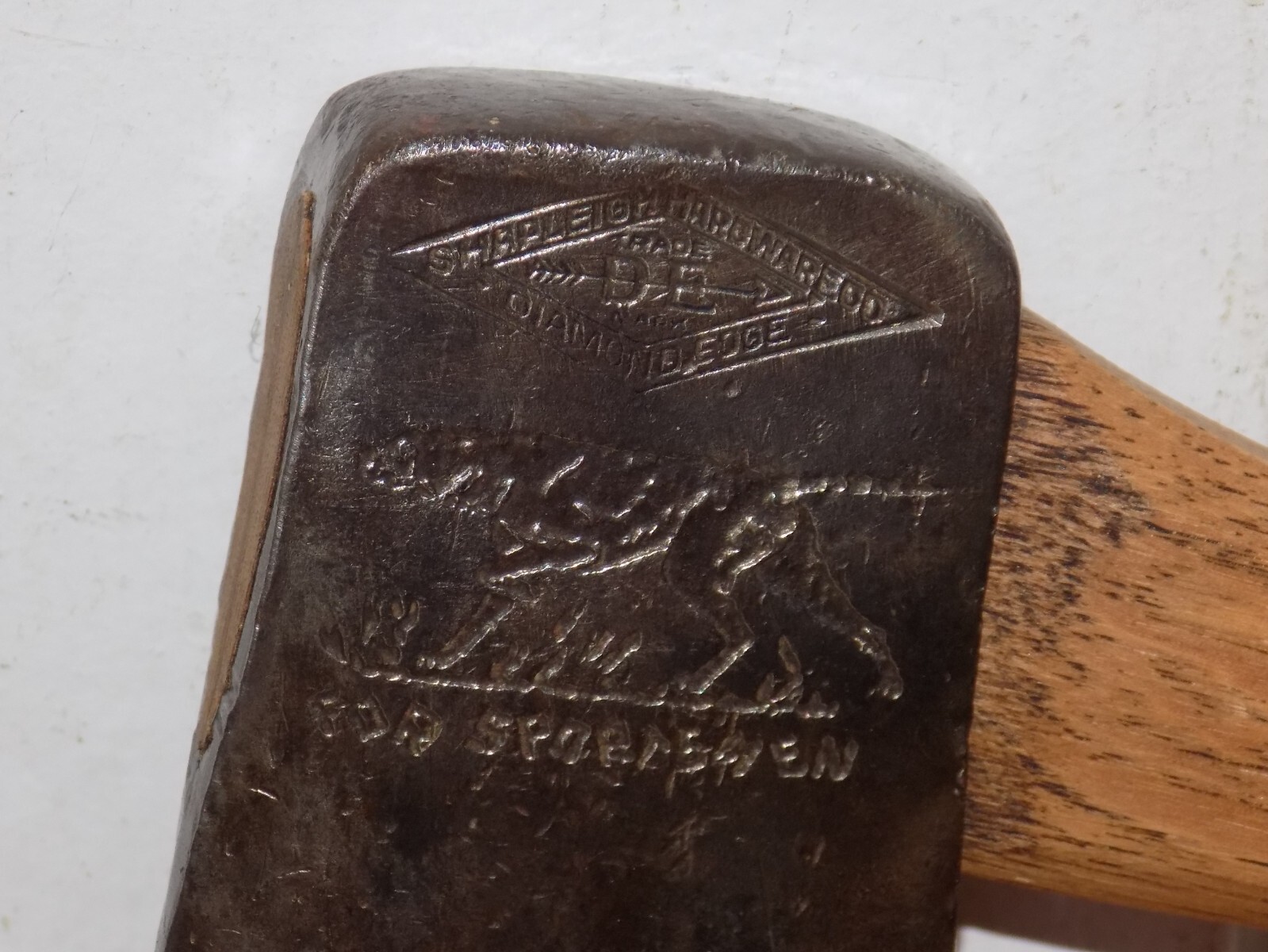 Vintage Shapleigh Hardware C. Sportsman’s Hatchet Diamond Edge with Dog Logo