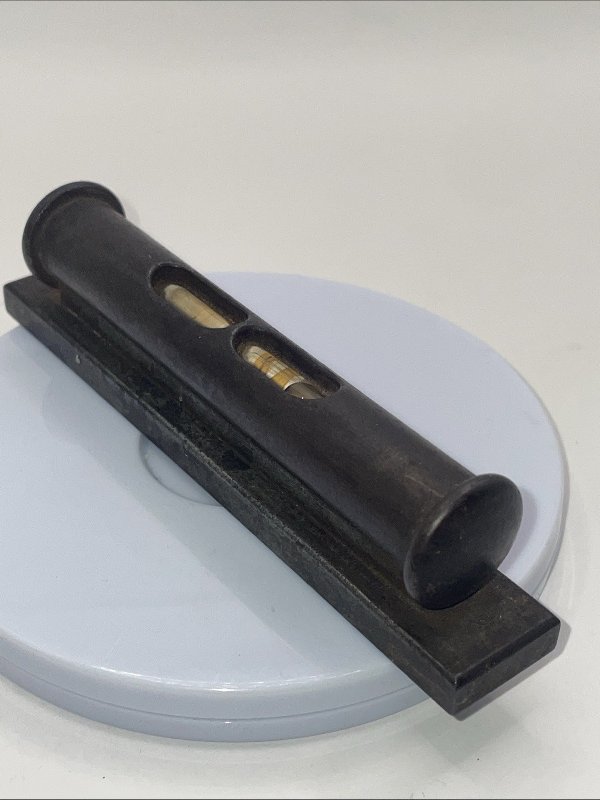 Antique Cast Iron builders, machinists, Or horologists Pocket Spirit Level 11cm
