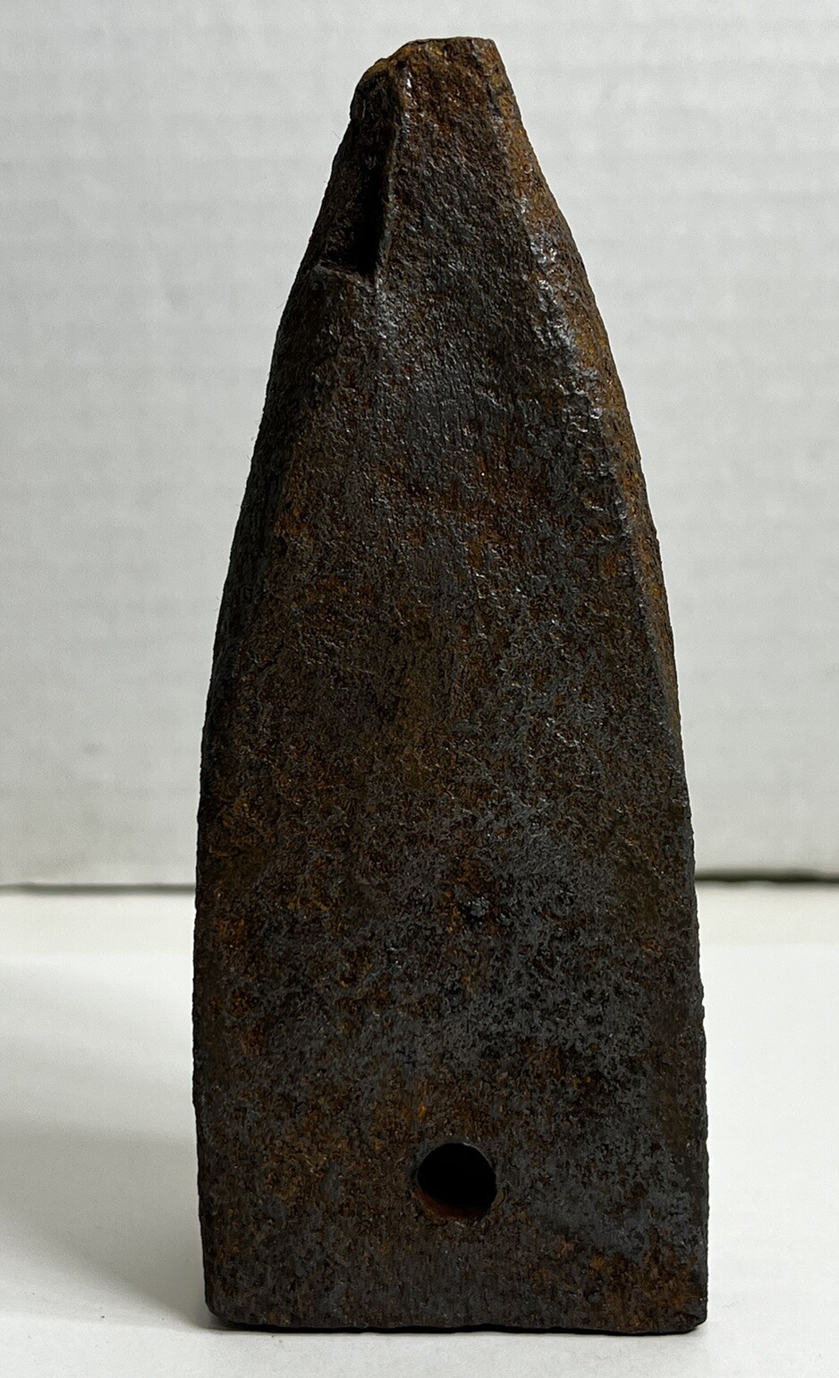 Antique Unbranded Lead Slug Iron with Wooden Handle 8.5″ x 3.5″ SEE PICS