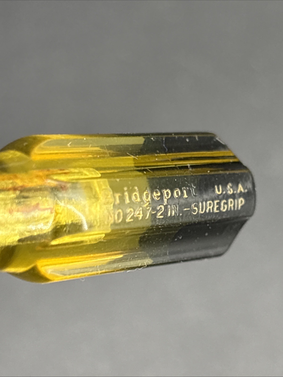 Vintage Bridgeport 247-2” Supergrip Flat Head Screwholder Screwdriver