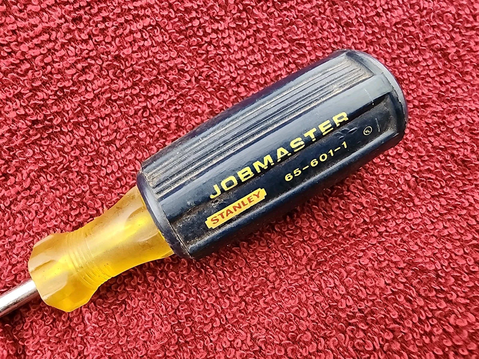Vintage Stanley Jobmaster 65-601-1 Cushion Grip #1 Phillips Screwdriver,3″ Shank