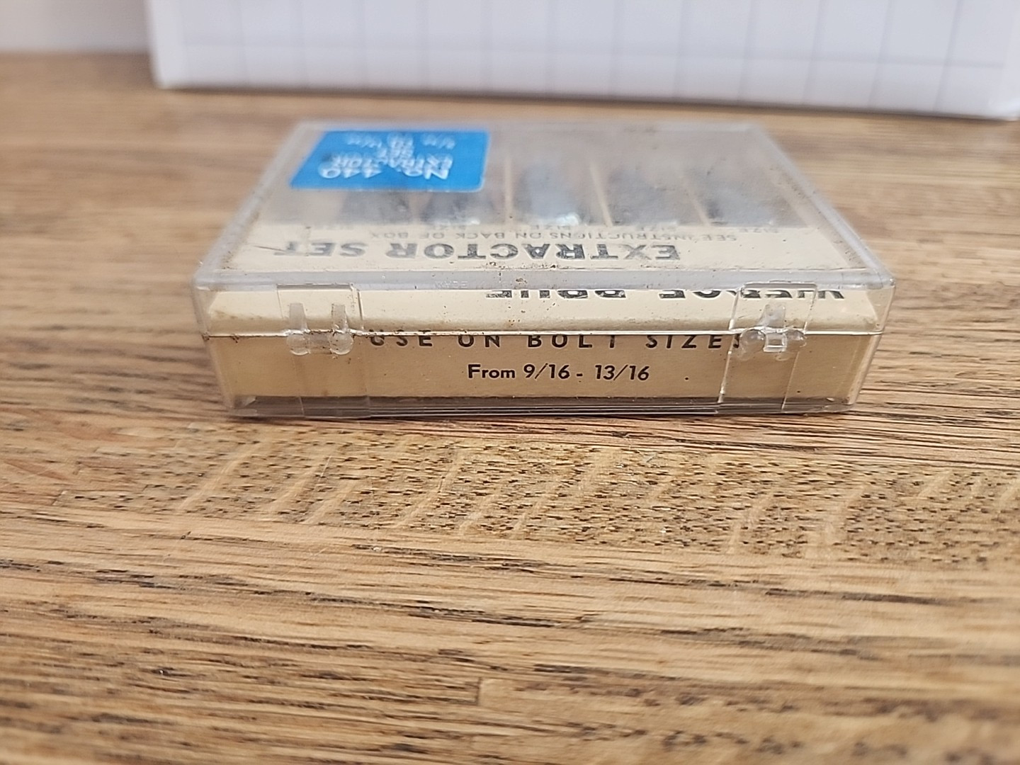VintageCAL-VAN Wedge-Pruf Extractor Set #440 – For bolt Sizes 9/16″-13/16