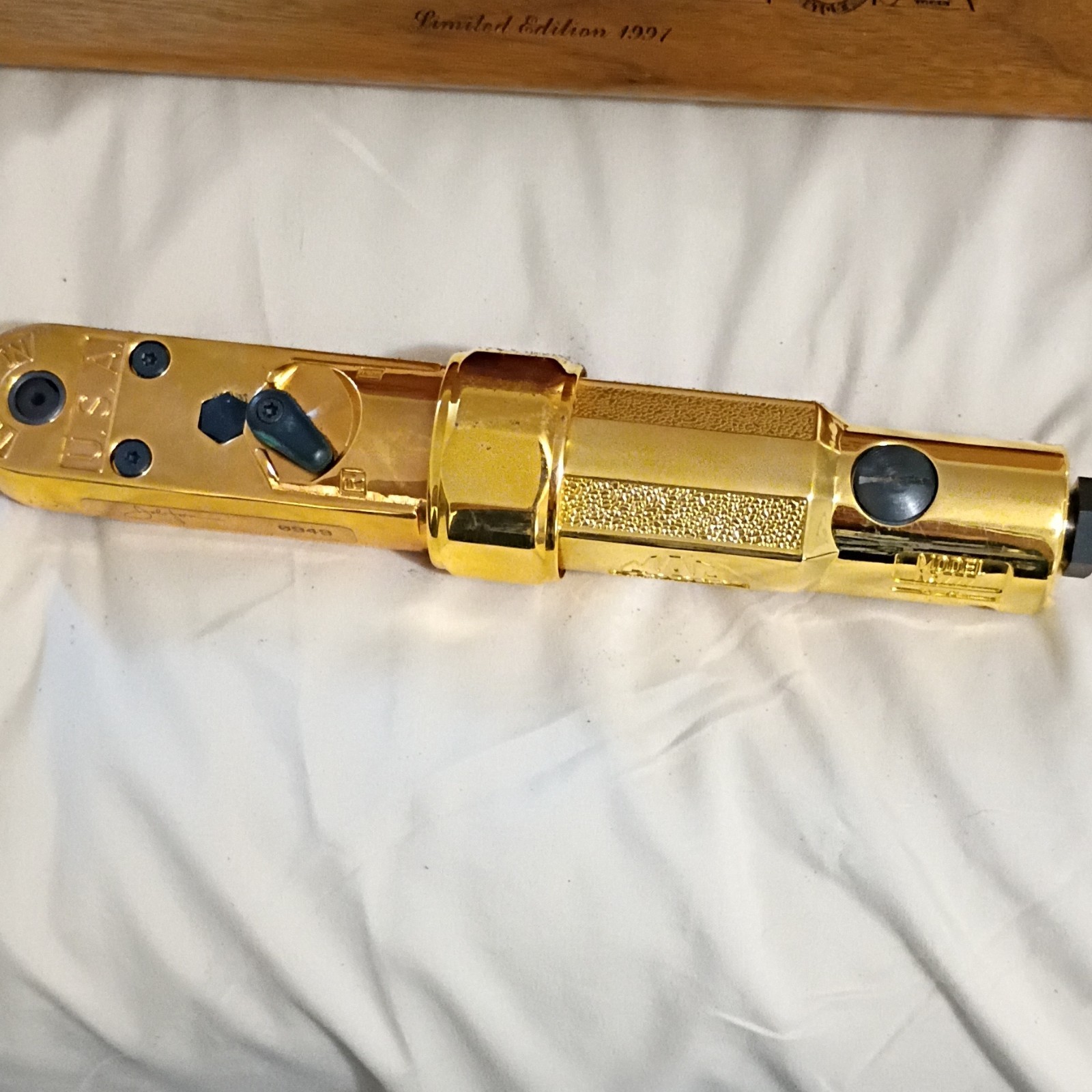Mac Tools 24K Gold Plated Limited Edition Ratchet 1997 1991 Collector’s Item