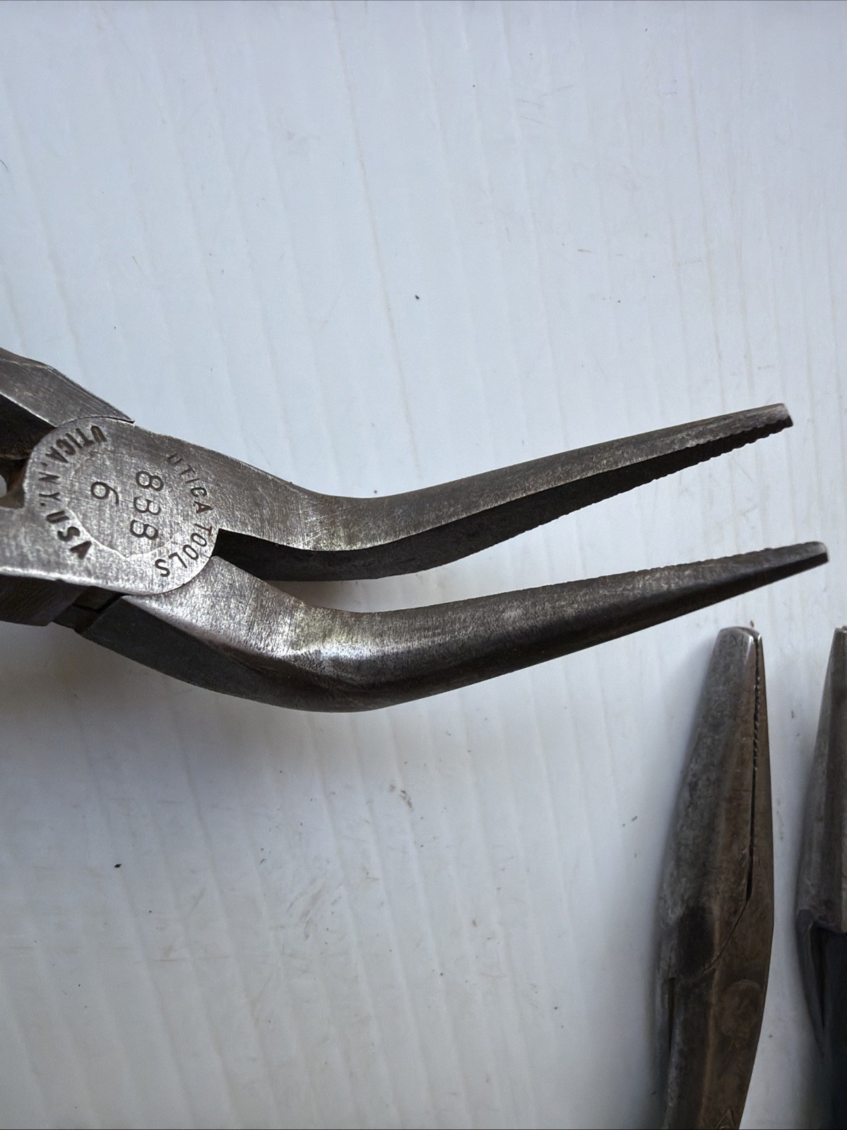 VINTAGE UTICA Pliers NEEDLE LONG NOSE / No. 31, 87-7, No. 888