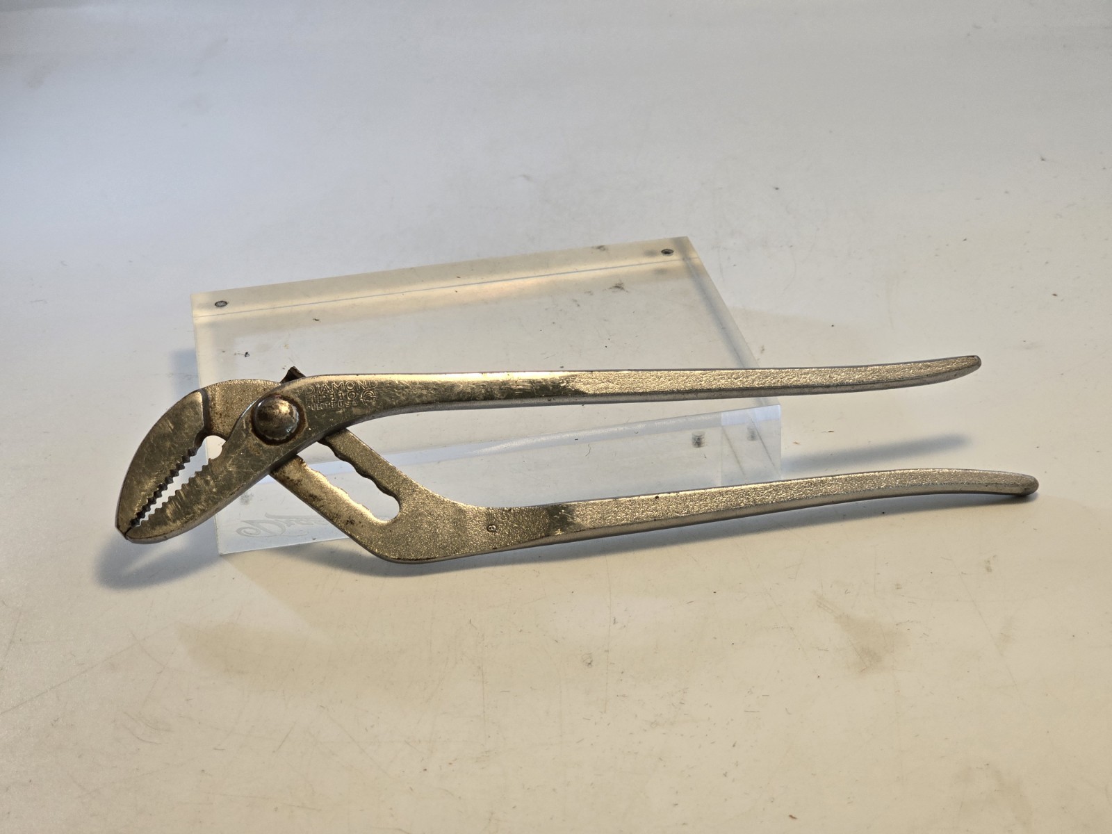 Vintage Diamond Calk Horseshoe Co. HP110 Groove-Joint Pliers USA Tool