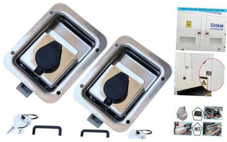 Pack Trailer Paddle Door Latch Handle & Rv Truck Tool Box Lock – Steel Key