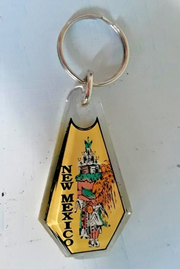 Vintage New Mexico Double Sided Key Ring